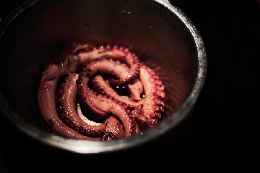 Cooked And Marinated Octopus Photograph by Miha Lorencak