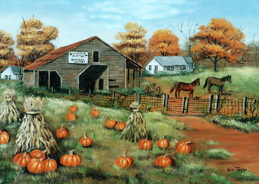 Barn Painting - Cooksville Barn by Arie Reinhardt Taylor