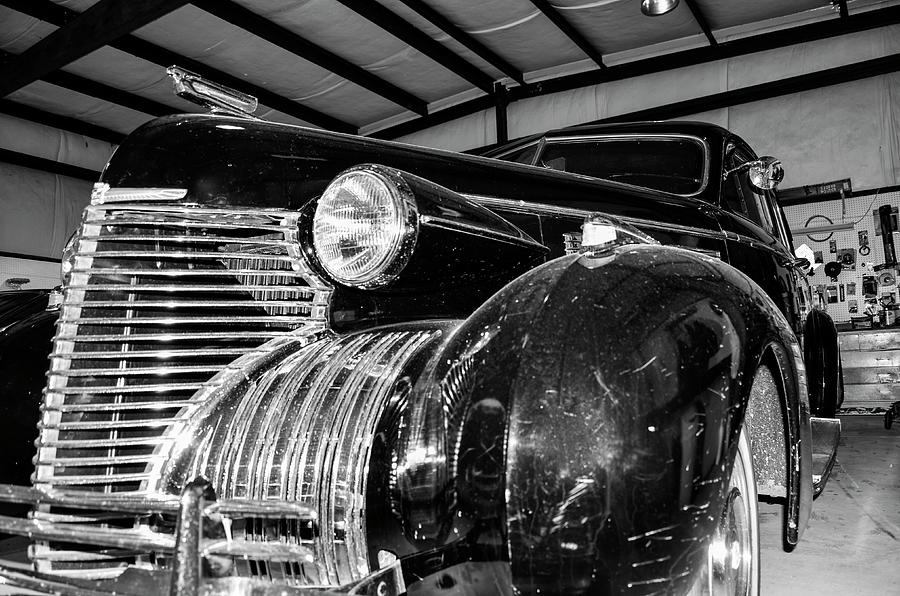 Cool Cadillac Limousine Chrome From The 1940s Black And White Photograph