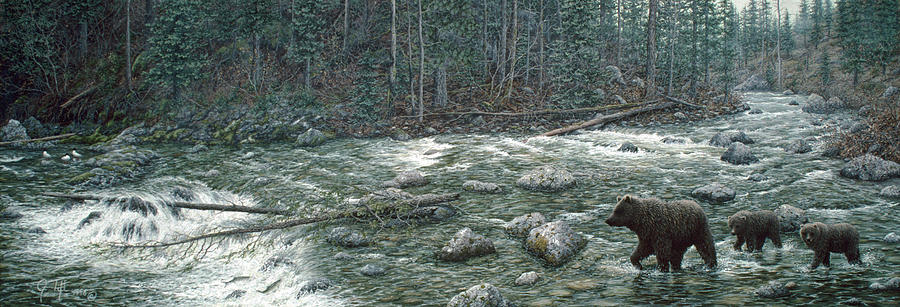 Cool Creek Painting by Jeff Tift