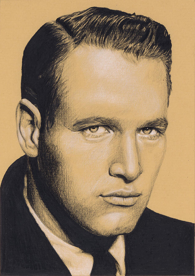 Cool hand Luke Drawing by Rob De Vries