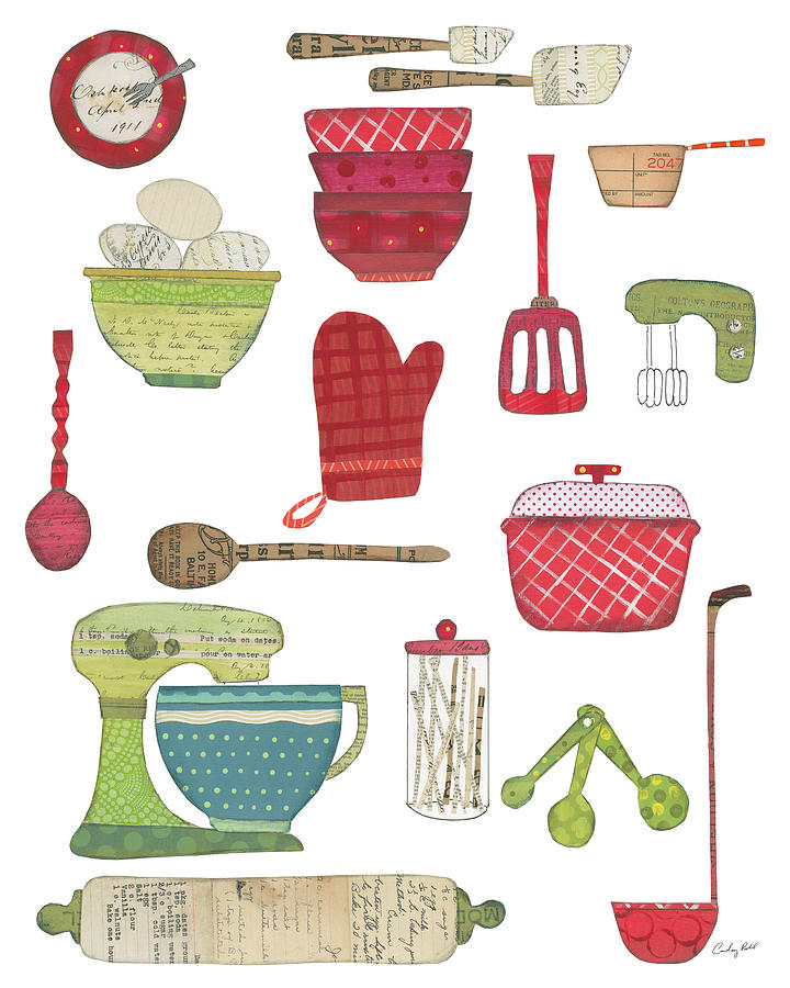 Baking Painting - Cool Kitchen IIi by Courtney Prahl Baking Painting - Cool Kitchen IIi by Courtney Prahl