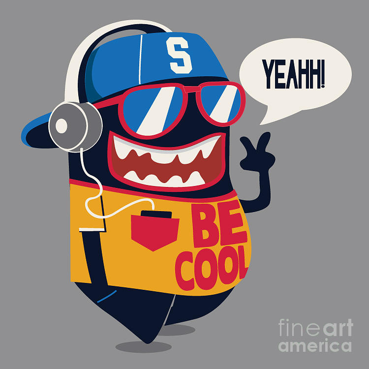 Symbol Digital Art - Cool Monster Graphic by Braingraph Symbol Digital Art - Cool Monster Graphic by Braingraph