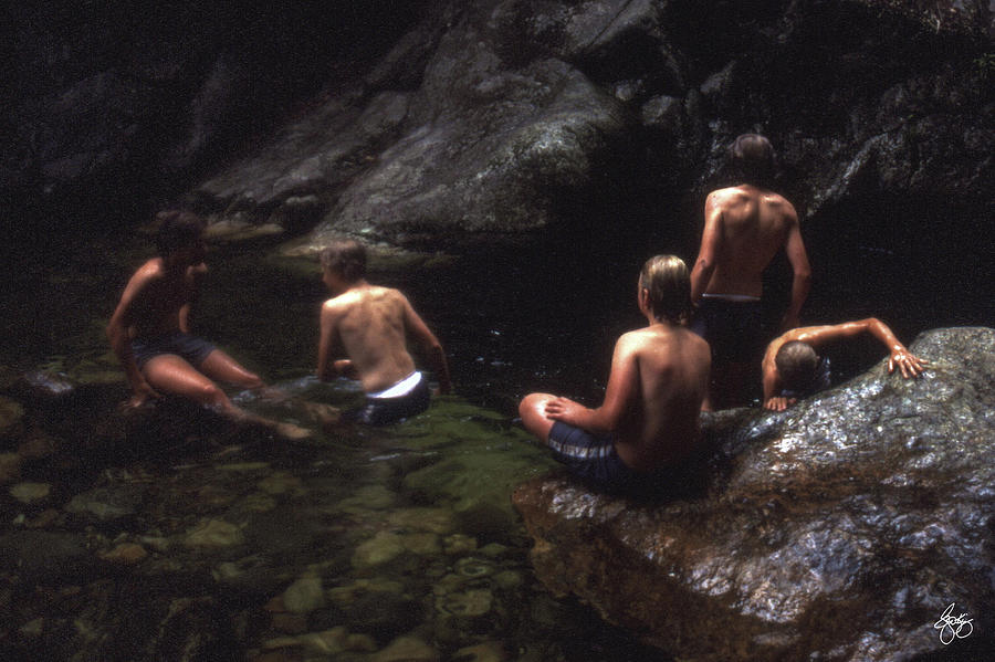 Cooling Off at Emerald Pool Photograph by Wayne King