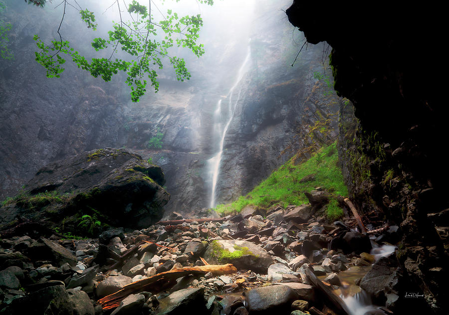 Cooper Creek Canyon Falls and Mist Photograph by Leland D Howard