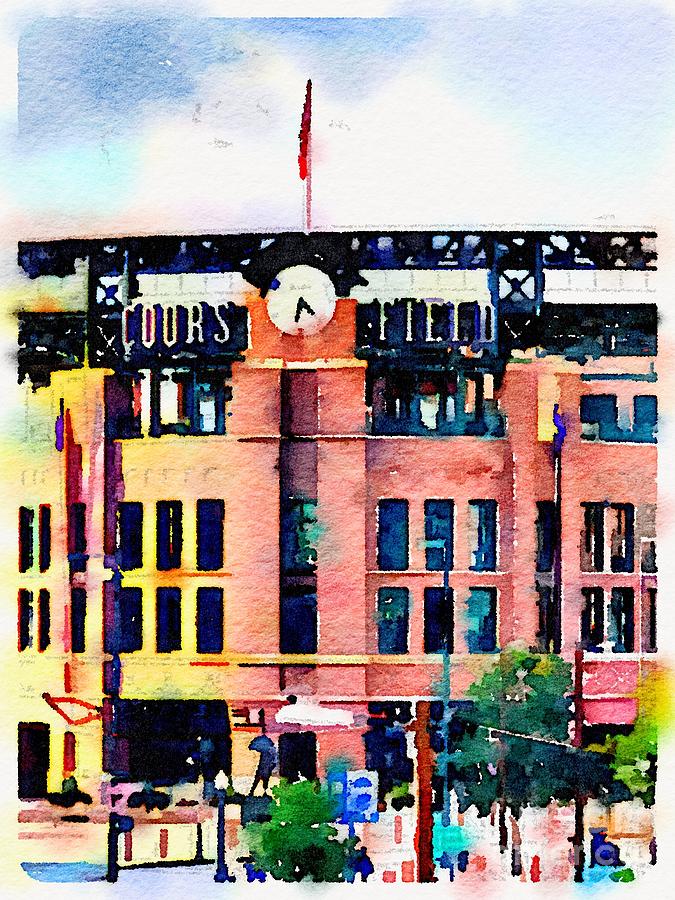 Coors Field Digital Art by Marcia Breznay