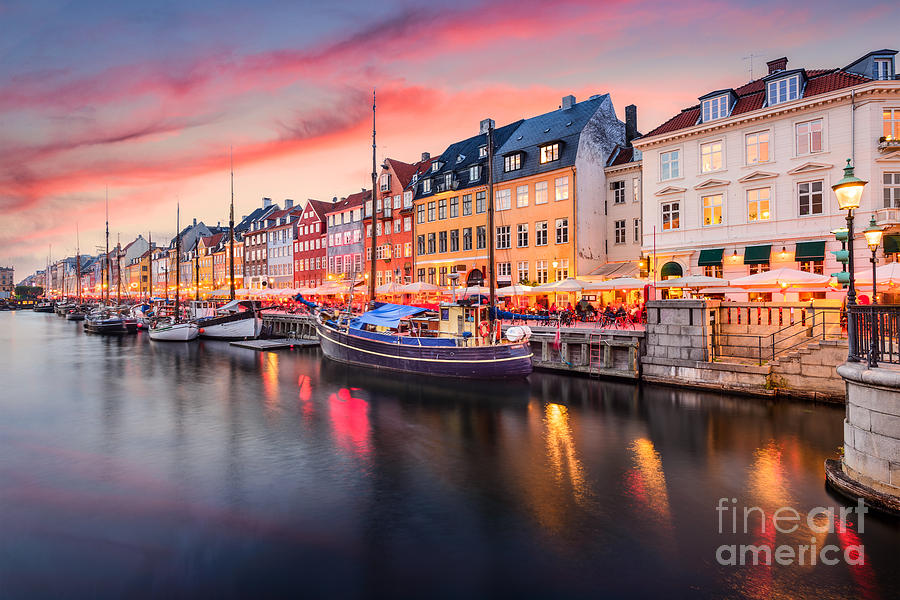 City Photograph - Copenhagen Denmark On The Nyhavn Canal by Sean Pavone City Photograph - Copenhagen Denmark On The Nyhavn Canal by Sean Pavone