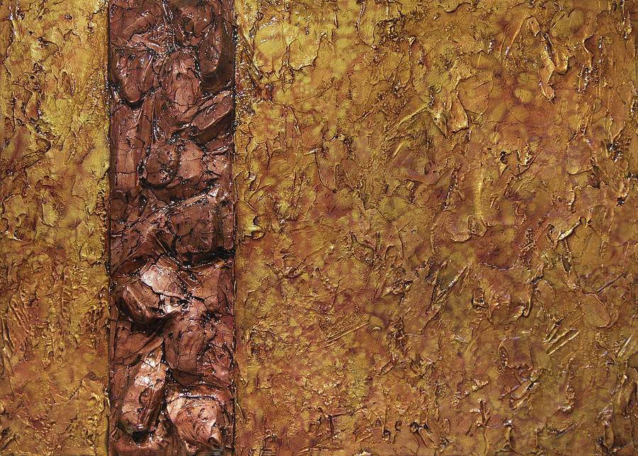 Copper and Gold #1 Mixed Media by Christopher Schranck