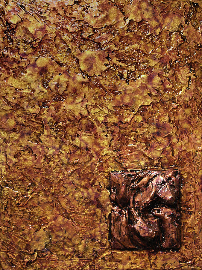Copper and Gold #2 Mixed Media by Christopher Schranck
