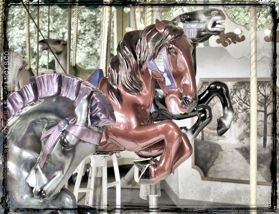 Copper Carousel Art Photograph by JAMART Photography