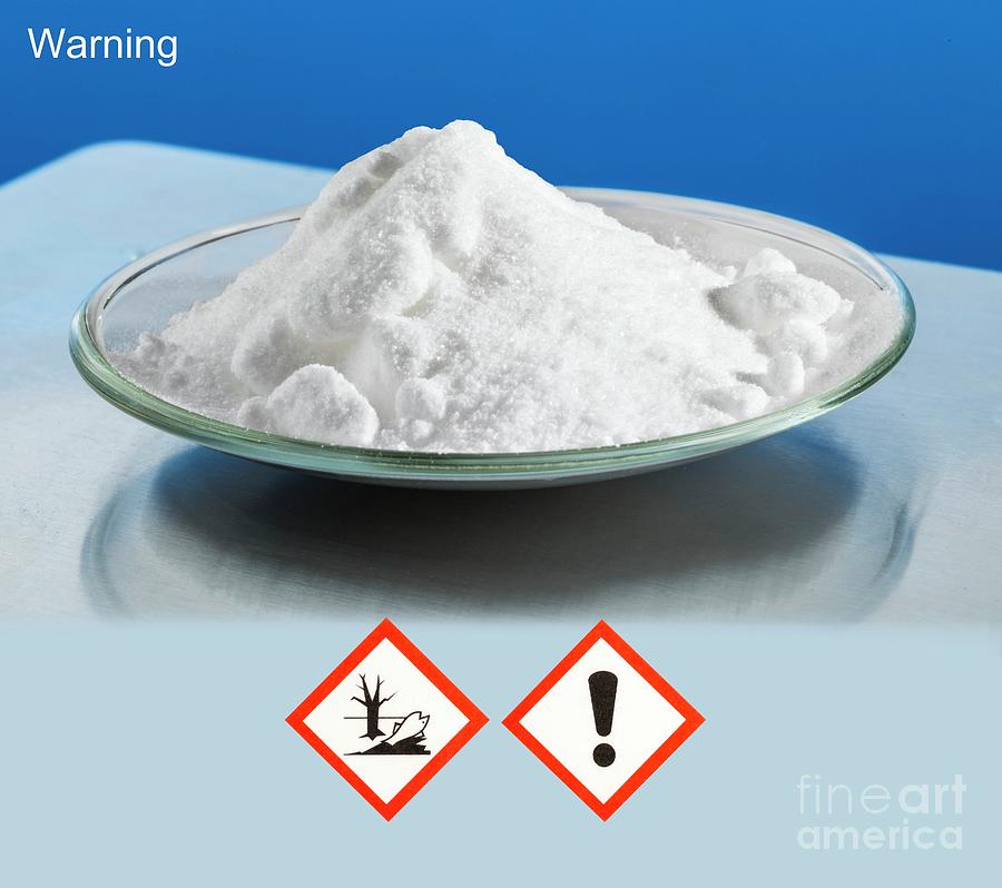 Copper (i) Chloride With Hazard Pictograms Photograph by Science Photo Library Copper (i) Chloride With Hazard Pictograms Photograph by Science Photo Library