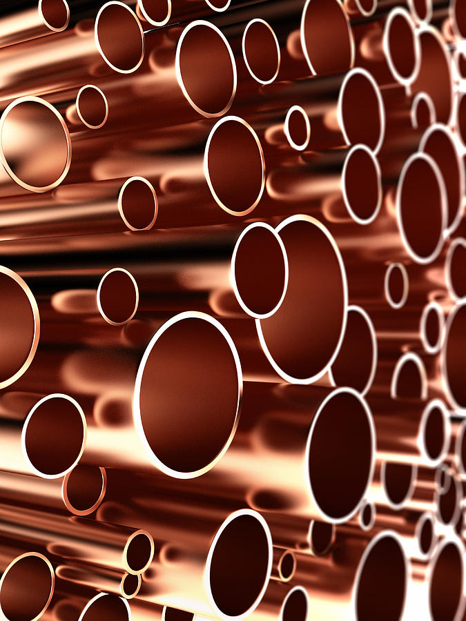Copper Pipes Photograph by Adventtr