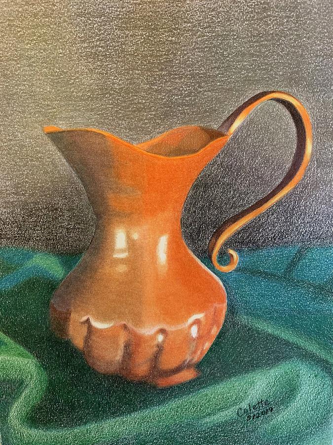 Copper pot Drawing by Colette Lee