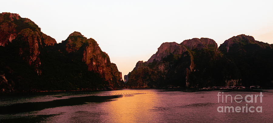 Copper Tones Ha Long Bay Awesome  Photograph by Chuck Kuhn