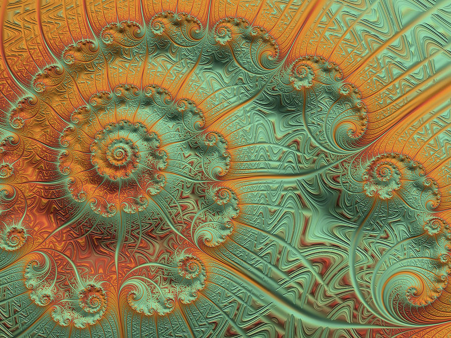 Copper Verdigris Digital Art by Susan Maxwell Schmidt