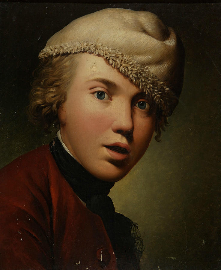 Copy of Jens Juels Self-Portrait as Young Painting by Lars Hansen
