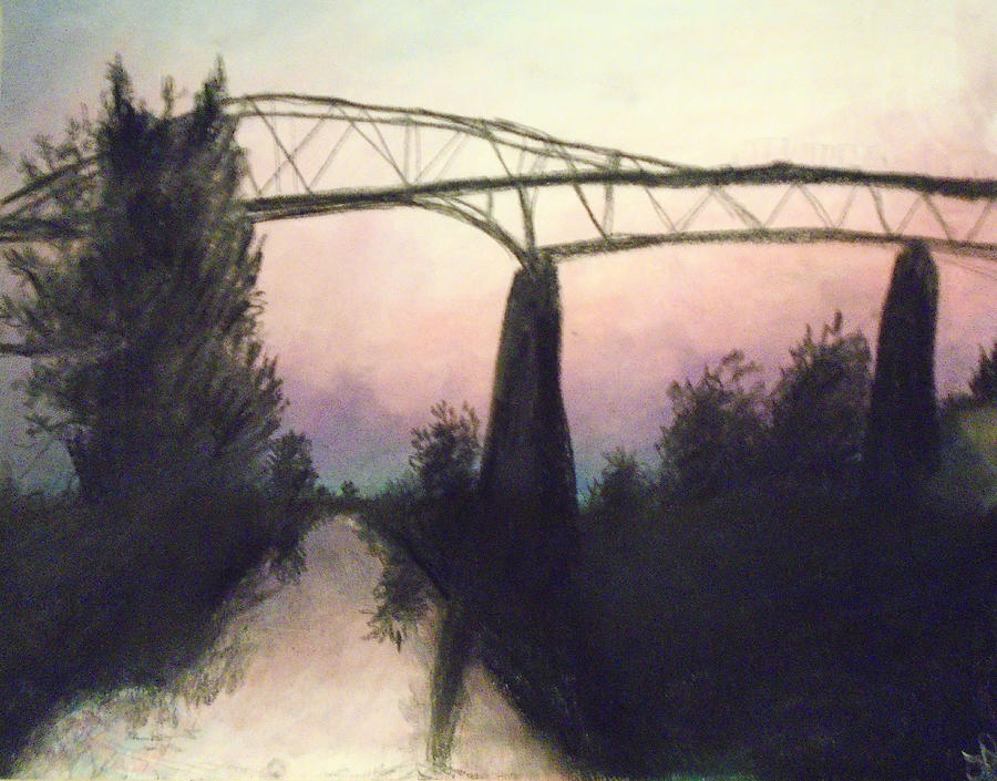 Cornwalls Bridge Pastel by Jen Shearer