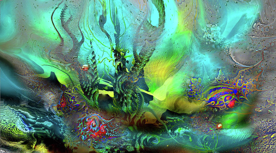 Abstract Digital Art - Coral 444 by Natalia Rudzina