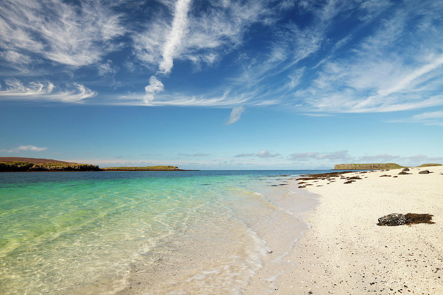 Coral Beach On A Sunny Day, Isle Of Photograph by Sara winter