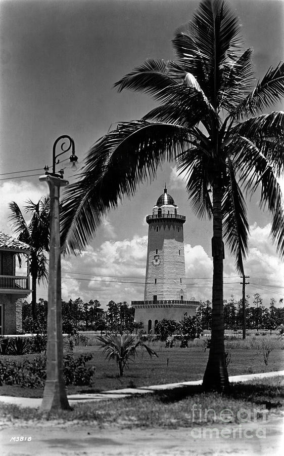 Coral Gables Water Tower, Also Called The Alhambra Water Tower, June 27, 1925 Photograph by 