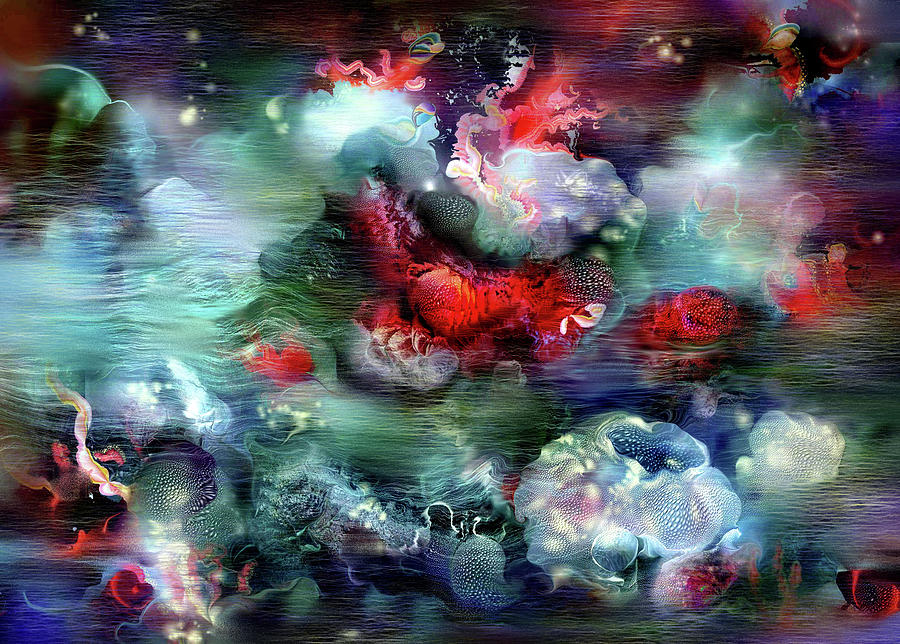 Abstract Digital Art - Coral Reef 29 by Natalia Rudzina