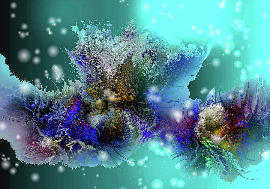 Abstract Digital Art - Coral Reef 33 by Natalia Rudzina