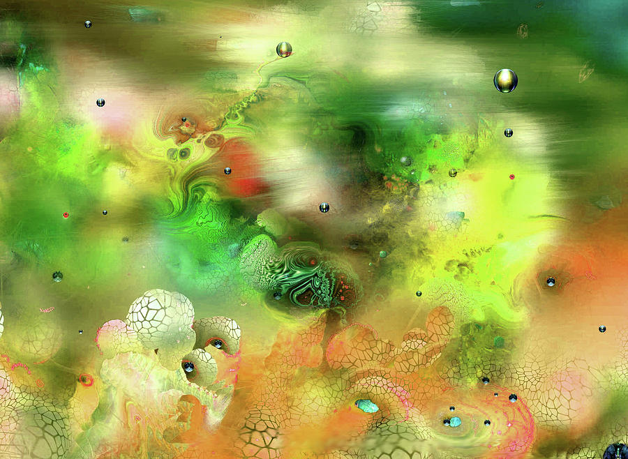 Fish Digital Art - Coral Yellow 3 by Natalia Rudzina