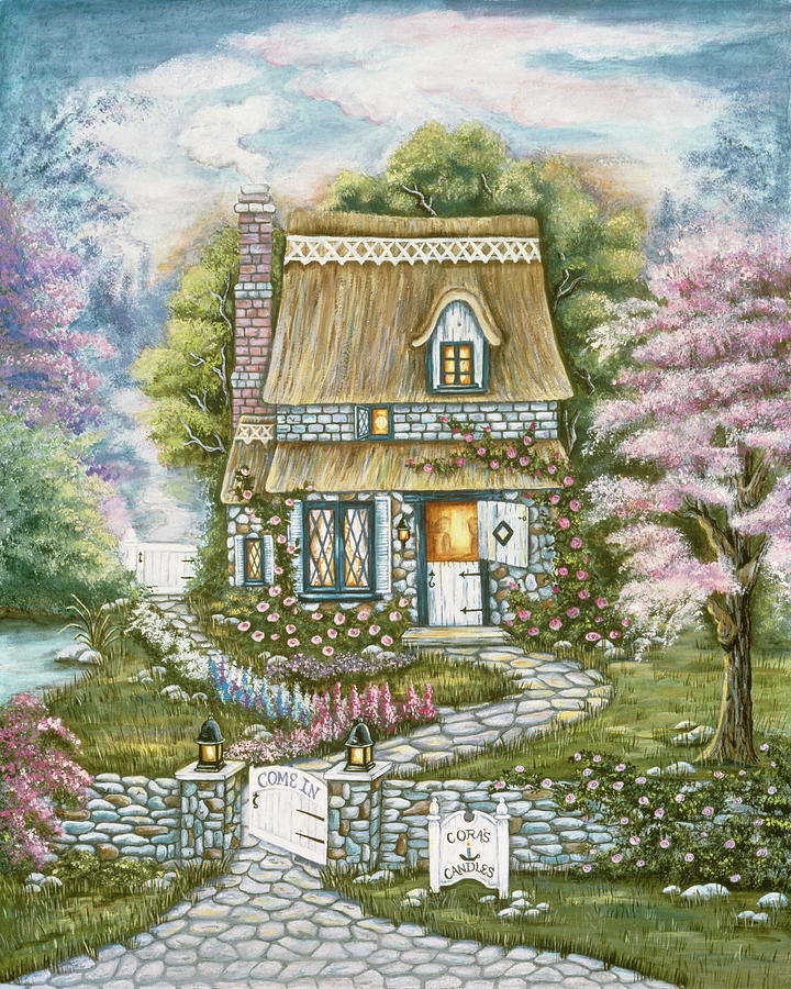 Coras Candle Shoppe Painting by Ann Stookey