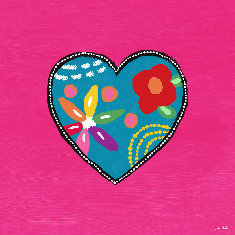 Flower Mixed Media - Corazon 2- Art by Linda Woods by Linda Woods