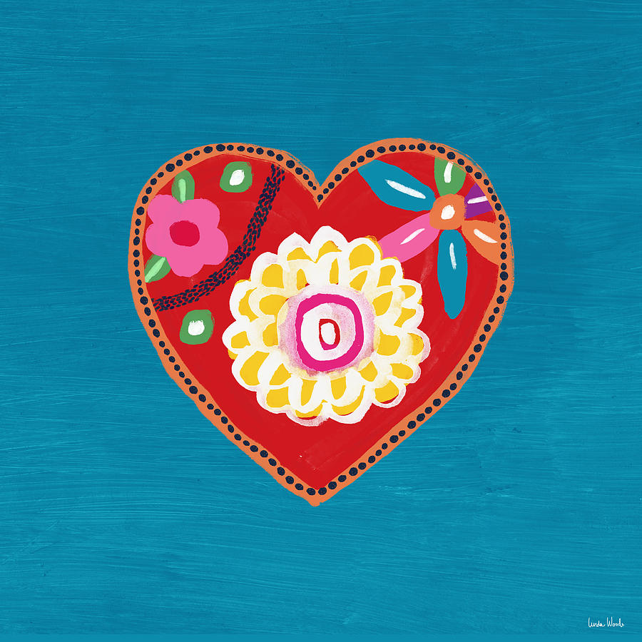 Flower Mixed Media - Corazon 3- Art by Linda Woods by Linda Woods