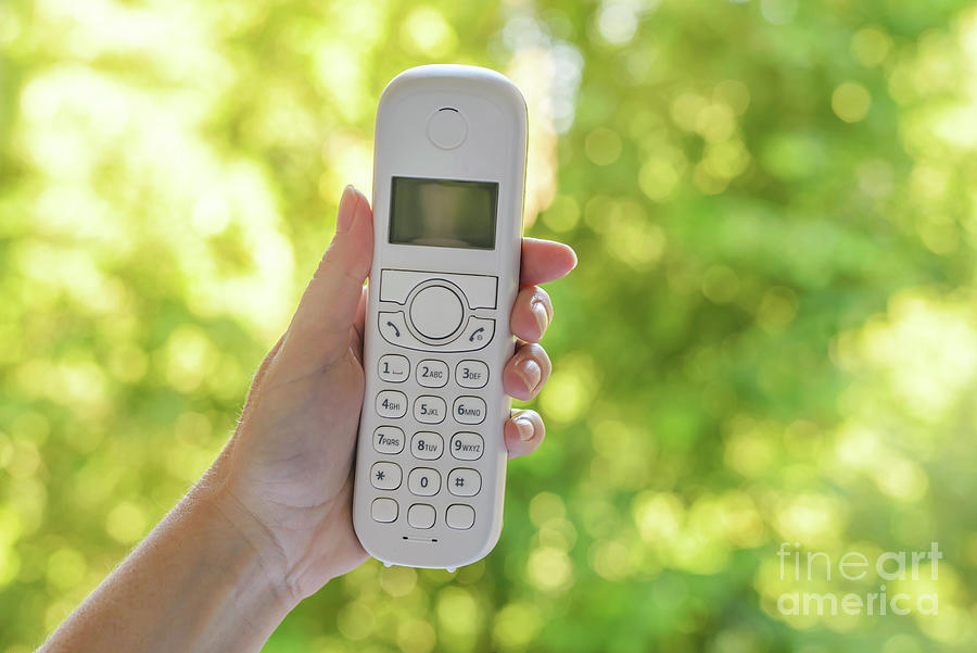 Cordless Landline Telephone Receiver Photograph by Igor Stevanovic