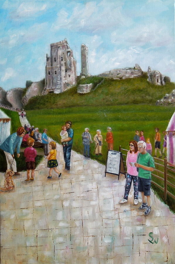 Corfe Castle by Shirley Wellstead Corfe Castle by Shirley Wellstead
