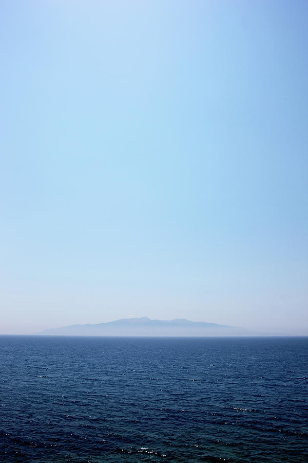 Corfu Seen From The Albanian Coast, Dhermi, Albanian Riviera, Albania Photograph by Florian Stern