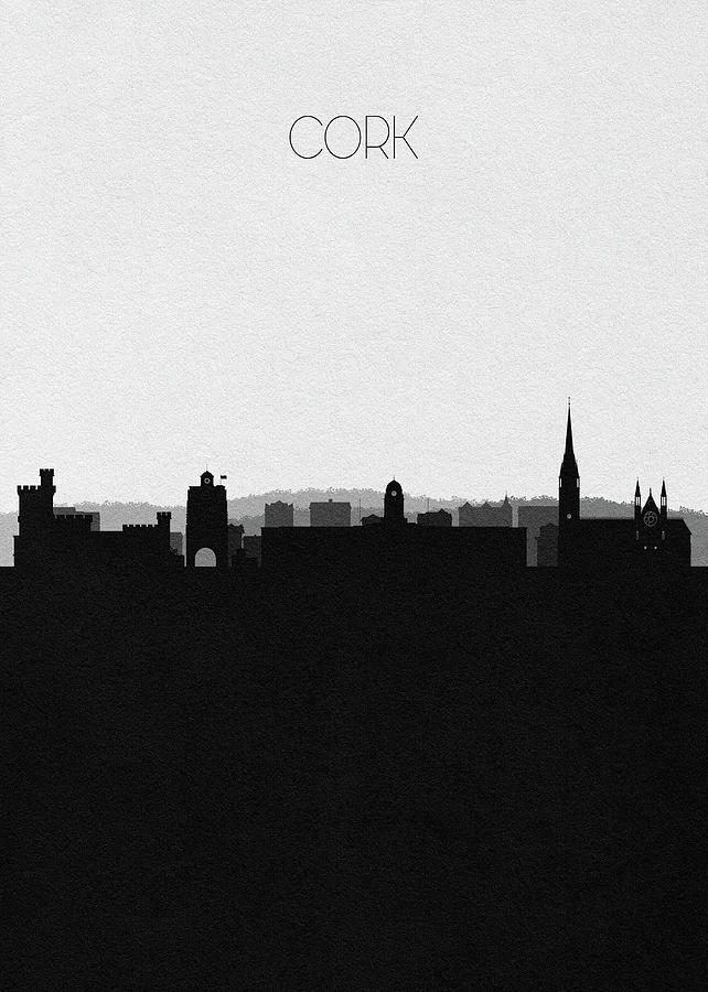 Cork Cityscape Art Digital Art by Inspirowl Design