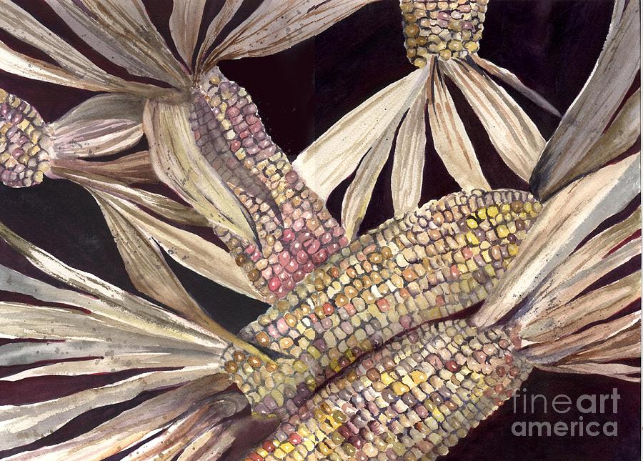 Corn, 1999 Painting by Neela Pushparaj