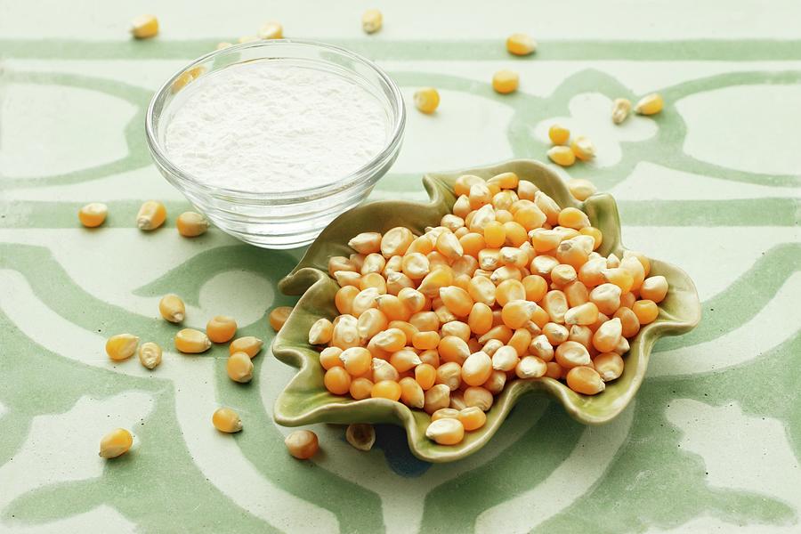 Corn Kernels And Corn Starch Photograph by Petr Gross