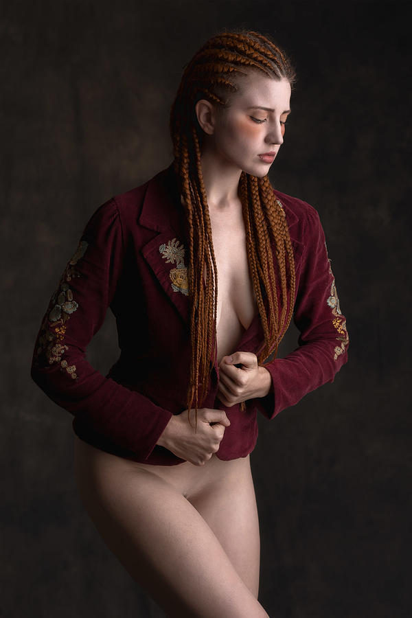 Nude Photograph - Corn Rows by Jan Slotboom