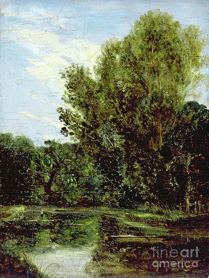Corner Of Hampstead Ponds By John Constable Painting by John Constable