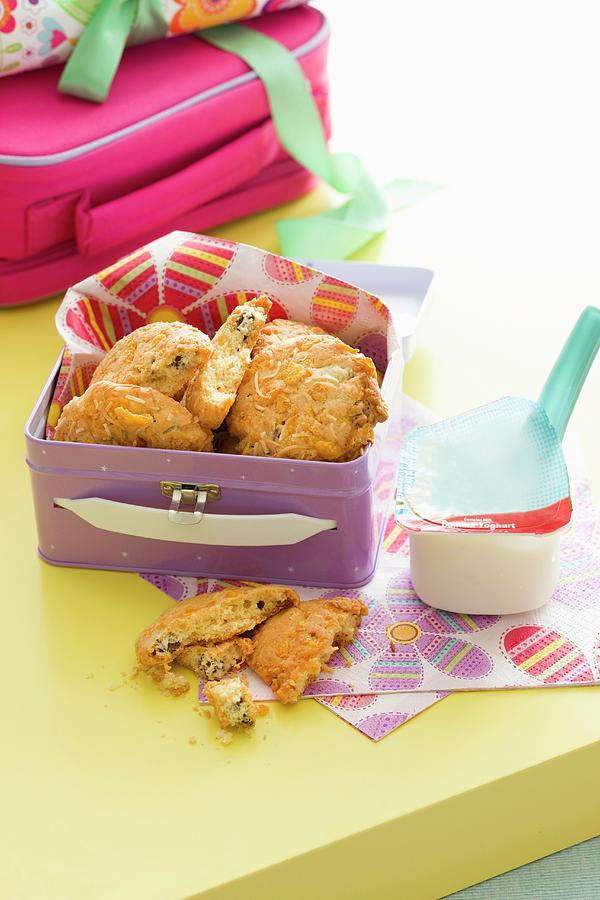 Cornflake And Chocolate Chip Cookies For School Photograph by Andrew Young
