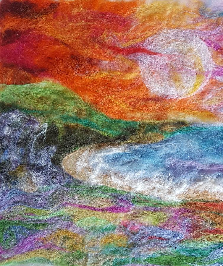 Cornish evenings Tapestry - Textile by Debbi Wills - Fine Art America