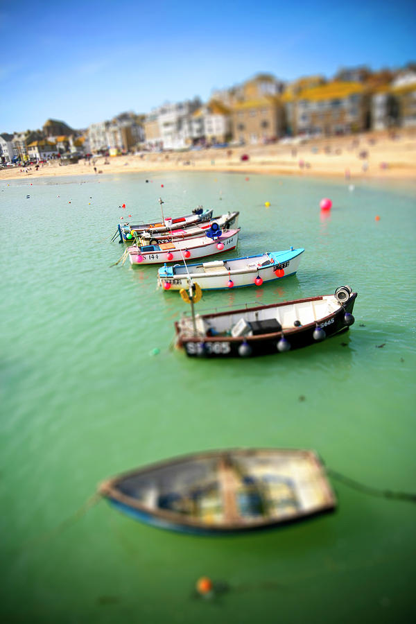 Cornish Fishing Boats In Miniature Photograph by Olly Courtney