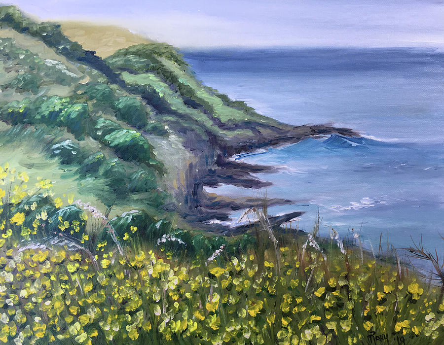 Cornwall Painting by Roxy Rich