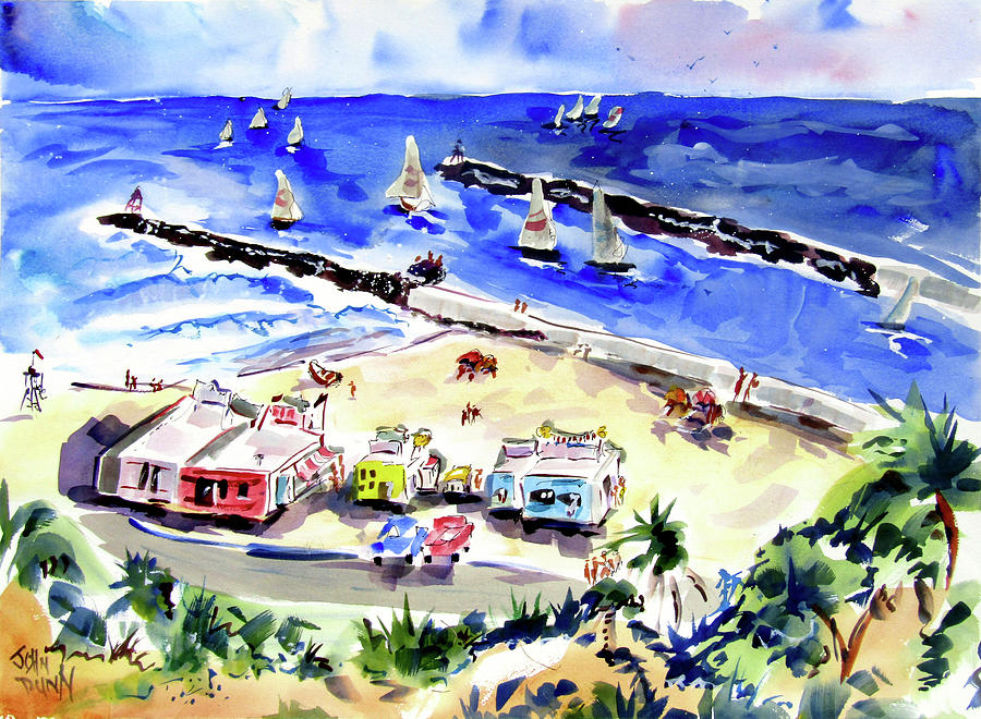 Corona Del Mar 1958 Painting by John Dunn