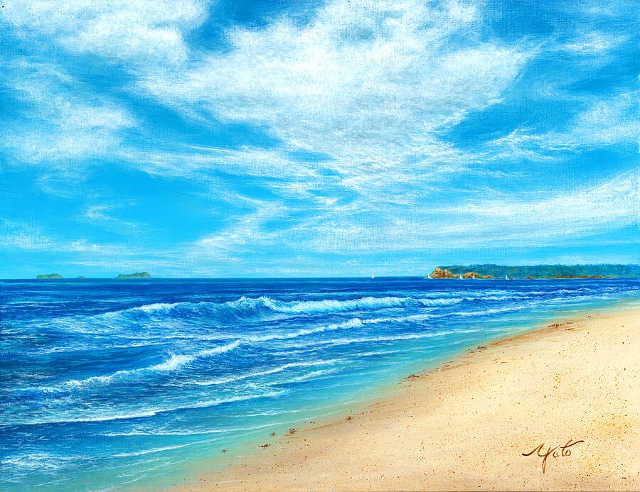 San Diego Painting - Coronado Beach Summer by John YATO