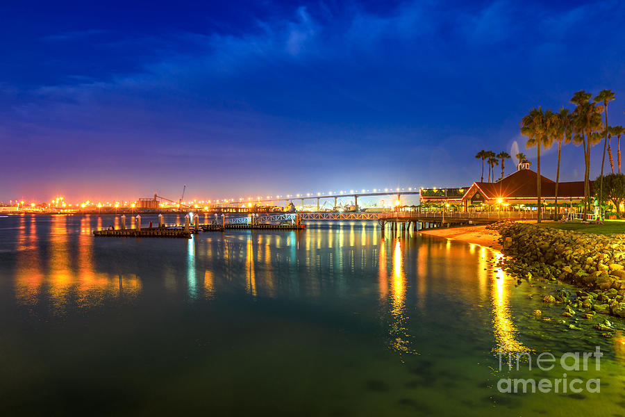 Coronado Bridge twilight Photograph by Benny Marty