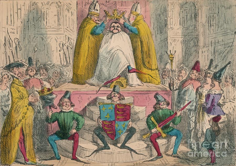Coronation Of Henry The Fourth Drawing by Print Collector
