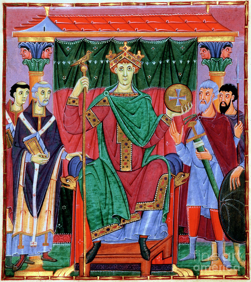 Coronation Of Otto IIi, German King Drawing by Print Collector