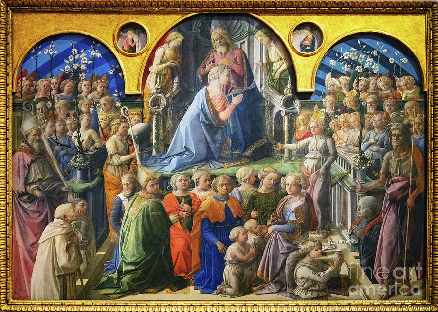 Coronation of the Virgin Coronation of the Virgin Uffizi Gallery Florence Italy Photograph by Wayne Moran