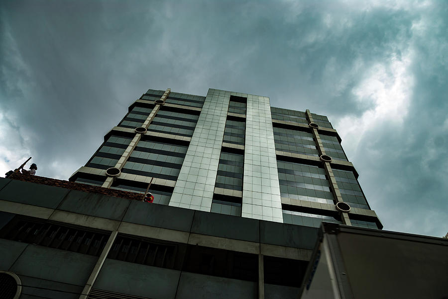 Architecture Photograph - Corporate Building in the Dark by Vladan Radulovic