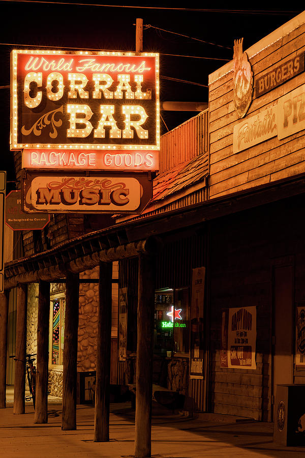 Corral Bar, Pinedale, Wyoming Photograph by Julieta Belmont